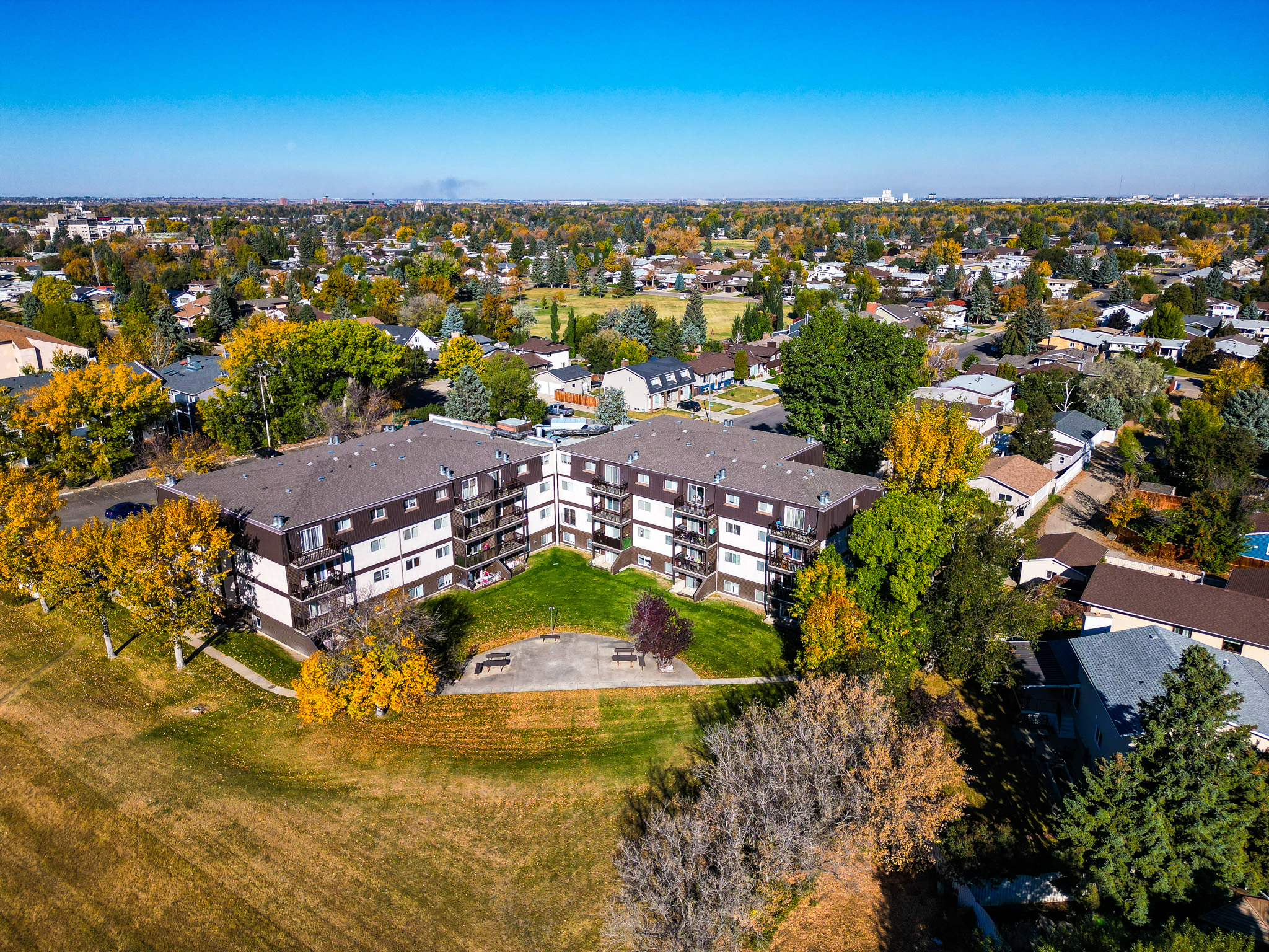 Aerial view of South Lethbridge